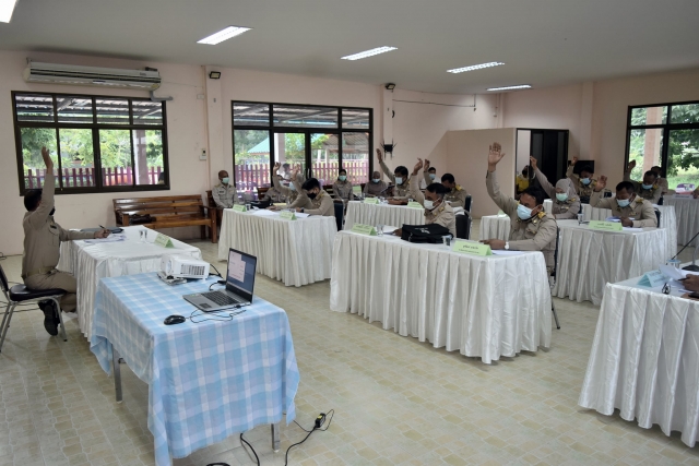 การประชุมสภาเทสบาลตำบลชะรัด สมัยสามัญ สมัยที่ ๒ (ครั้งที่ ๒) ณ หอประชุมเทศบาลตำบลชะรัด